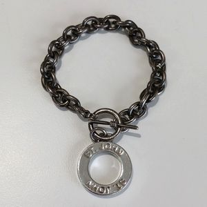 St. John Gun Metal Toggle Bracelet